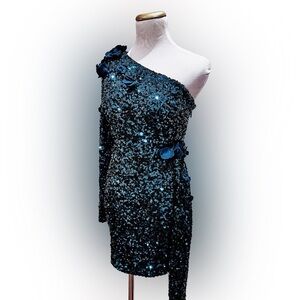 Dress the Population Arlyn Bodycon Green Sequined Dress - NWOT - Size XS